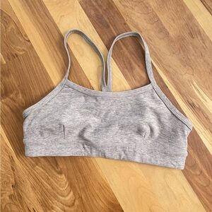 ALO Yoga Light Gray Sports Bra